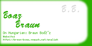 boaz braun business card